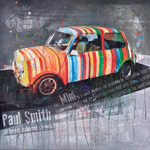 Paul Smith Mini by Markus Haub - Original Painting on Box Canvas